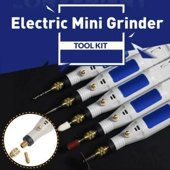 

Electric Mini Grinder Kit Mini 18V Grinder Pen Punch Cut Sculptures Speed ​​Regulation I88