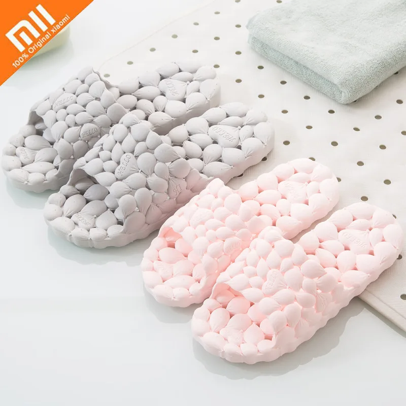 Домашние тапочки Xiaomi женские мужские мягкие дышащие летние Нескользящие из ПВХ |