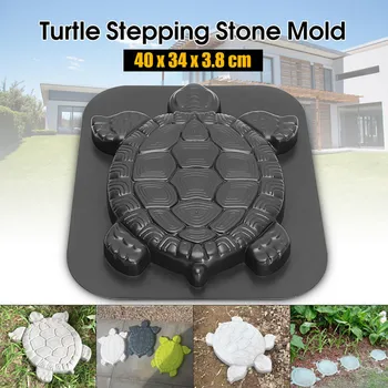

50^Turtle Stone Mould Road Making Tool butterfly Plastic Path Mold Manually Concrete Cement Stepping Paving Molds Garden Decor