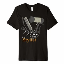 Горячая Распродажа, модные забавные волосы, стилист, косметологические подарки, Парикмахерская футболка