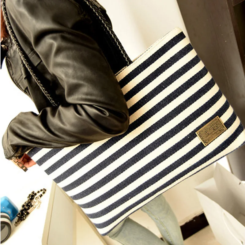 Маленький папа Стиль Знаменитостей модная женская сумка ткачество ручные полосы большая сумка Повседневная одна сумка тканевая через плечо производители D