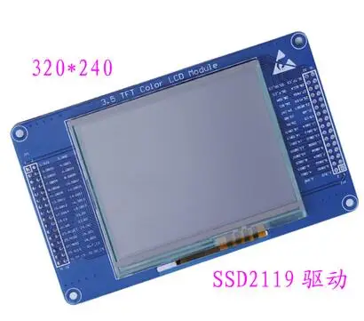 Screen with Touch 3,5 дюймов 32P TFT lcd резистивный сенсорный цветной модуль SSD2119 Привод IC XPT2046 16 бит параллельный интерфейс 240*320 - Цвет: Screen with Touch