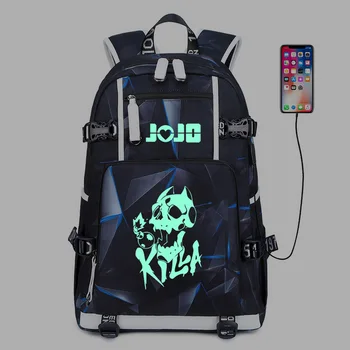 

New Anime JoJo Bizarre Adventure Cosplay Backpack Teenagers Shoulder Bag School Bookbag Unisex Daily Laptop Bags Travel Rucksack