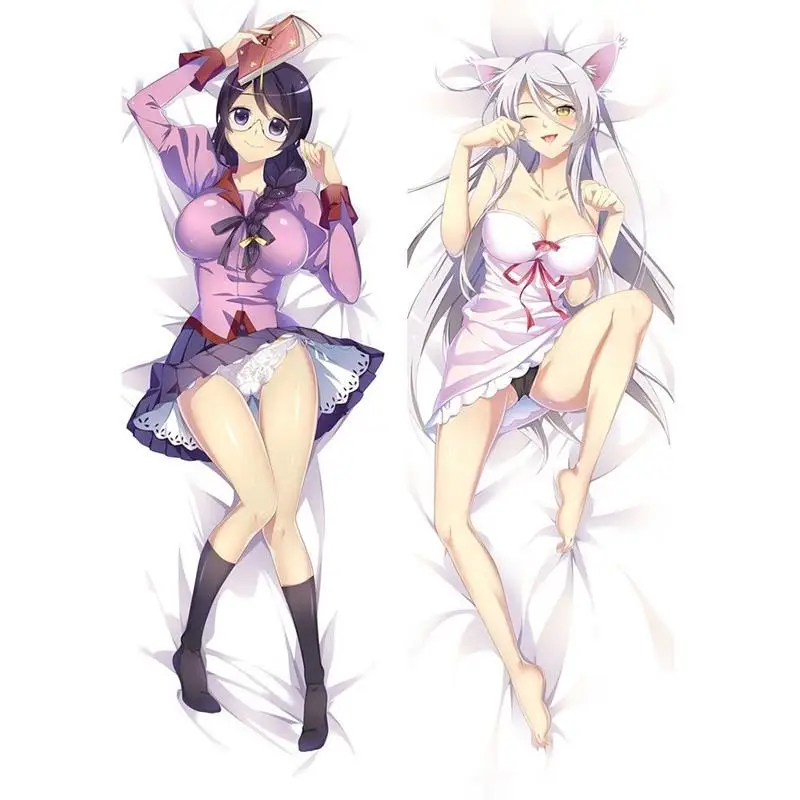 Новинка японская сексуальная девушка аниме Monogatari Hanekawa Tsubasa бросок Otaku Dakimakura
