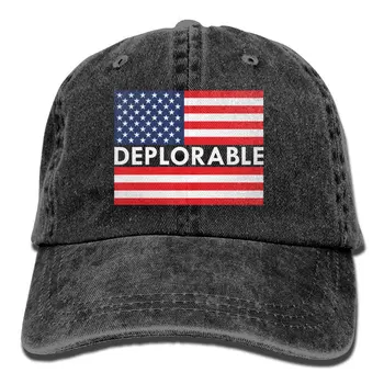 

Cowboy Caps Unisex Adjustable Trucker Baseball Hat Deplorable American Flag