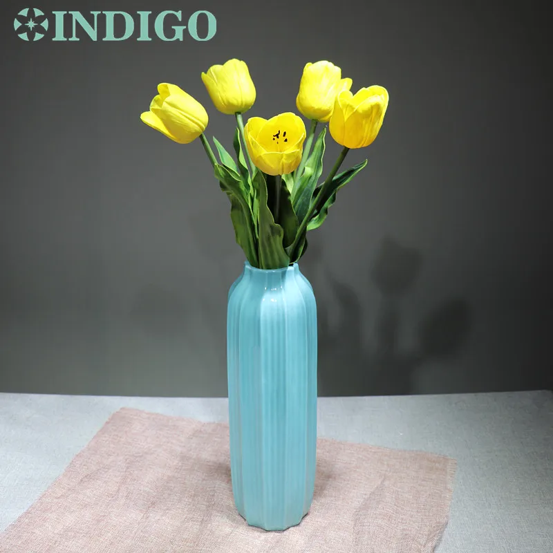 INDIGO-DIY, желтый цветок, анемон, Орхидея, тюльпан, Калла, Мимоза, кружевной цветок, Калла, Рождество, свадьба, событие