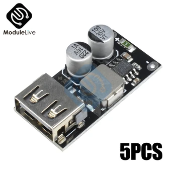

5PCS QC3.0 QC2.0 USB DC-DC Buck Converter Charging Module 6-32V 9V 12V 24V to Fast Quick Charger Circuit Board 5V 12V Step down