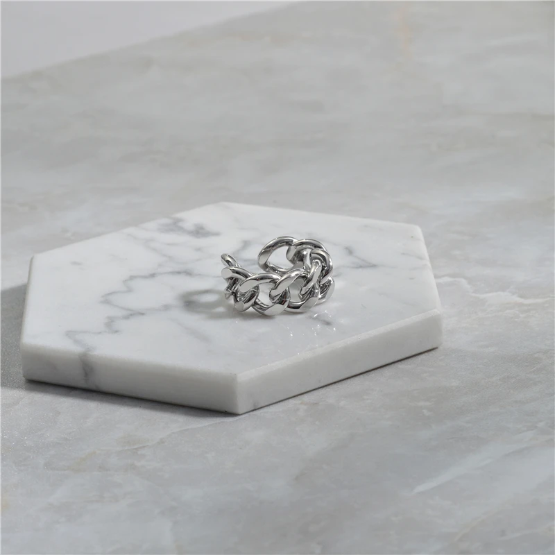 Silver Peri'sBox золотого и серебряного цвета, массивные кольца на цепочке, скрученные геометрические кольца для женщин, винтажные открытые Регулируемые кольца, тренд - Цвет основного камня: Silver