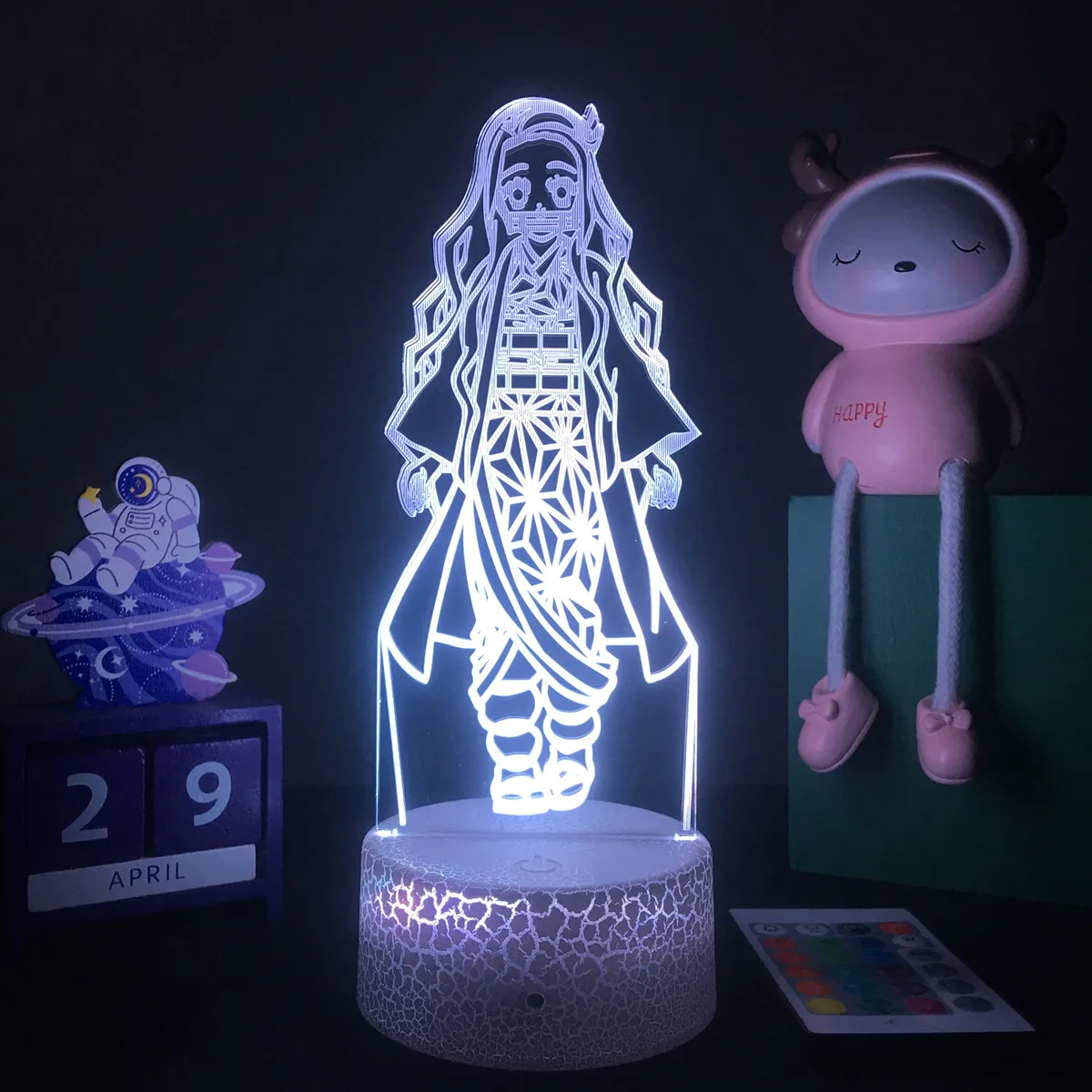 Anime Demon Slayer 3D LED Lamp Rengoku Kyoujurou Figure Night Light for Kid Child Bedroom Decor Cool Kimetsu No Yaiba Dropshippg best night light Night Lights