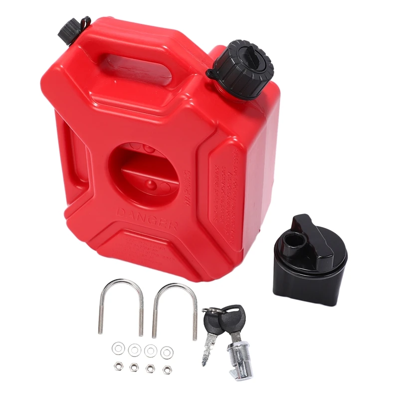 Motorcycle Red 3L Backup Fuel Tank Plastic Petrol Car Spare Container Tanks Canister ATV UTV | Автомобили и мотоциклы