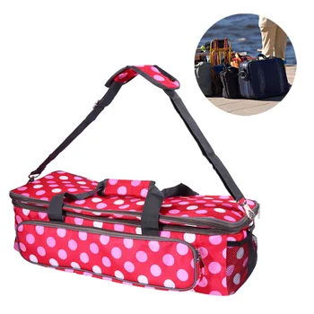 

1pc Sewing Machine Bag Durable Tote Dot Pattern Multi-functional Storage bag Red