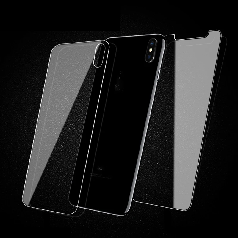 Закаленное стекло для iPhone XS X MAX XR 7 Plus 2 шт.|Защитные стёкла и плёнки| |