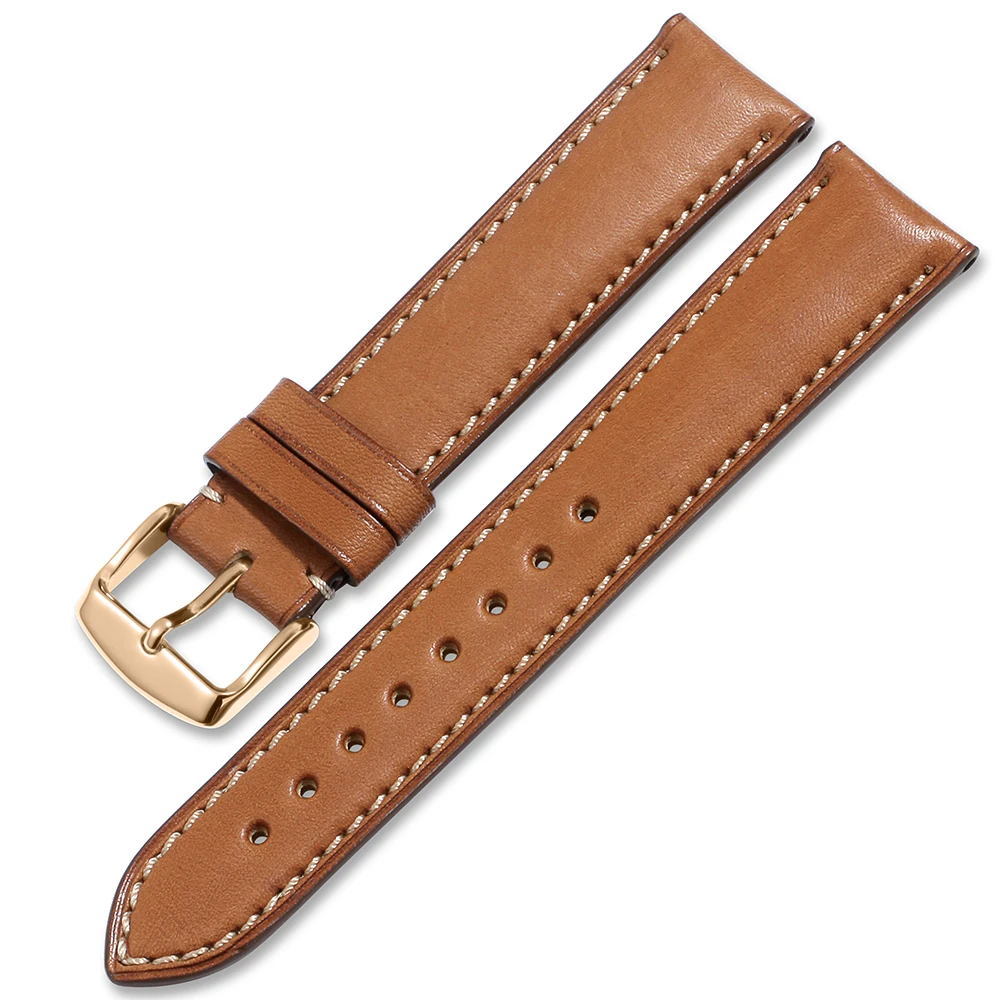 IStrap кожаный ремешок часы ремешок для IWC для Omega Seiko Casio 16 мм 18 мм 19 мм 20 мм 21 мм 22 мм 24 мм - Цвет ремешка: brown with tan