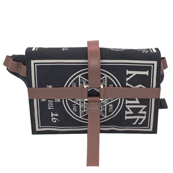 

Gothic Magical Spell Book Messenger Crossbody Bag Gift Cosplay Adjustable for Students HSJ88