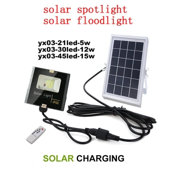 

LED Outdoor LED Solar Power Street Wall Lamp Garden Security Lamp Waterproof ip66 Wireless Wall Lights remote timer split mount