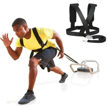 

bandas elasticas Sports Fitness Bands Strength Training Pull Rope Resistance Band Sled Strap Running Speed Exercise Workout