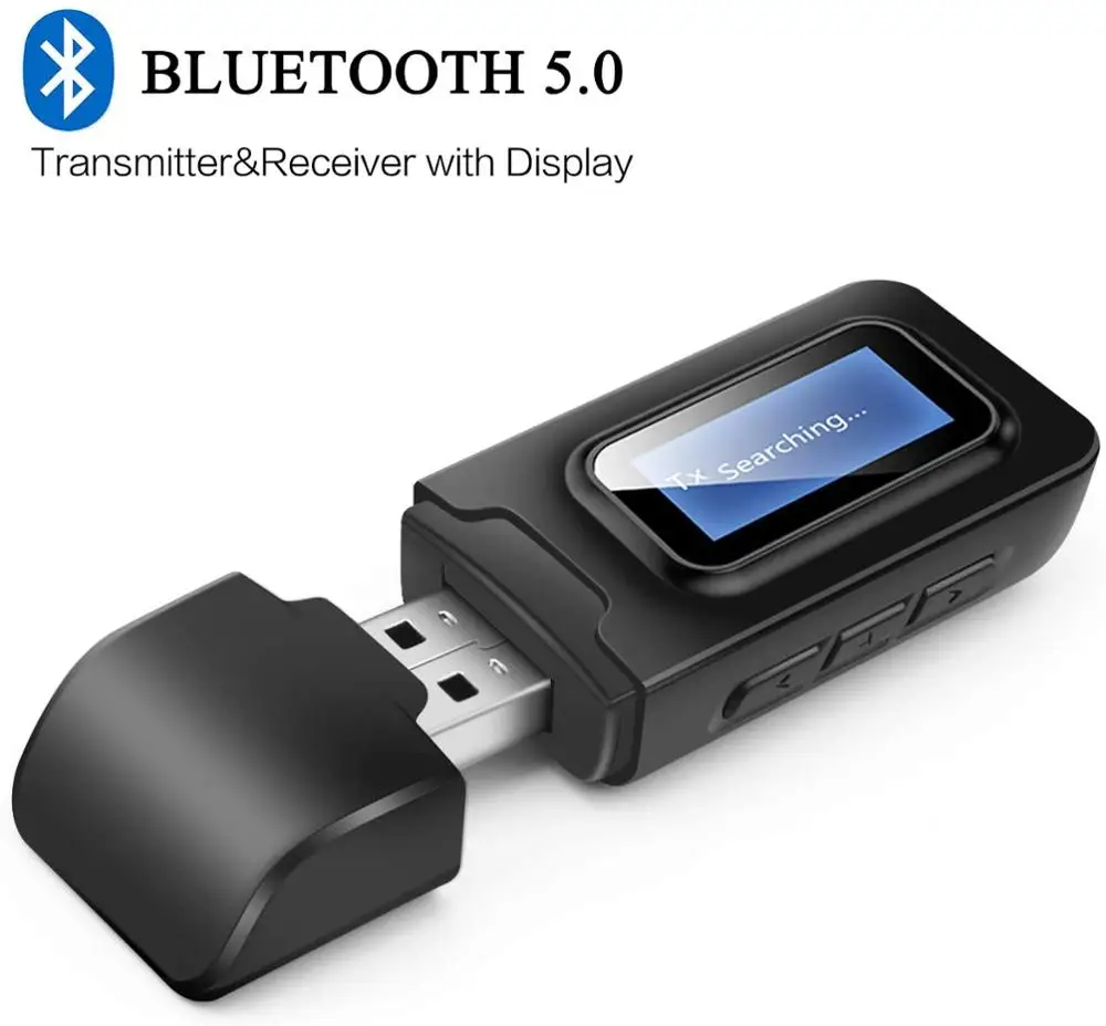 ЖК дисплей 2 в 1 Bluetooth приемник Aux беспроводной 5 0 для проводных