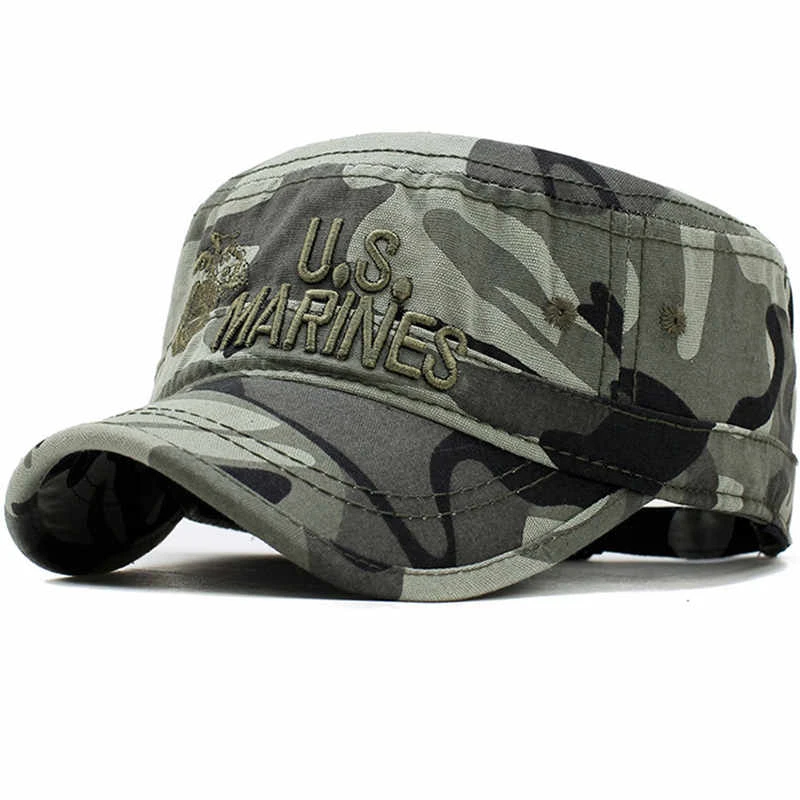 Tanzania No de moda solar Gorra del Cuerpo de Marines de los Estados Unidos para hombre, gorro militar  de algodón, bordado de camuflaje|Gorras de béisbol| - AliExpress