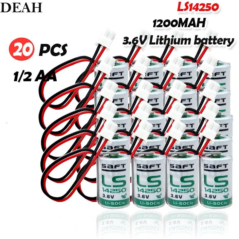 20 шт./лот новый оригинальный SAFT LS 14250 LS14250 3 6 V 1/2 AA 1/2AA Первичная батарея ПЛК