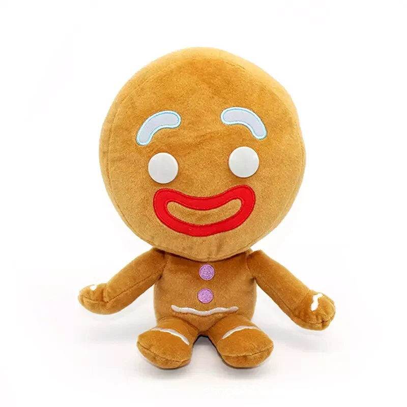

26cm pelucia shrek gingerbread homem de gengibre Puss in Boots cat plush doll Christmas gift without tag
