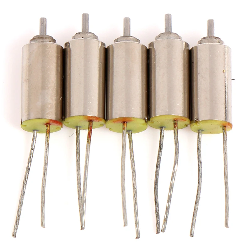 4*8 Coreless Motor Hollow Cup Motor 3V Ultra-micro NdFeB Magnetic Small Motor with 2 Hard feet, 60000 RPM, Output Shaft 0.7mm