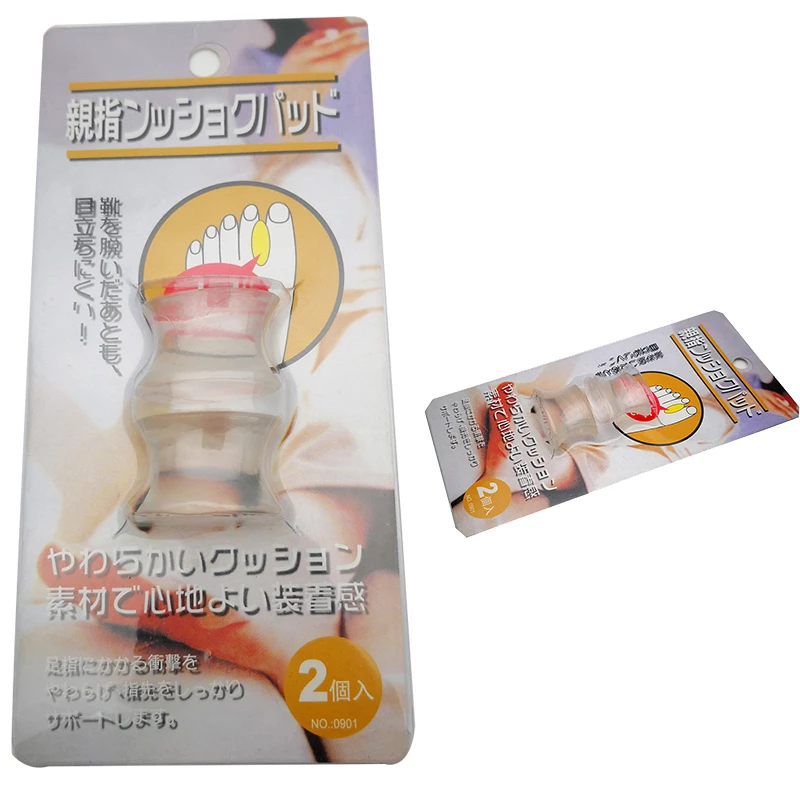 2Pcs Bone Thumb Valgus Protector Silicone Foot Finger Toe Separator Bunion Adjuster Hallux Valgus Pedicure Corrector Feet Care