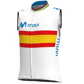 

pro team spanish Alejandro windproof cycling vest breathable windvest sleeveless maillot MTB Ropa Ciclismo windstopper gilet