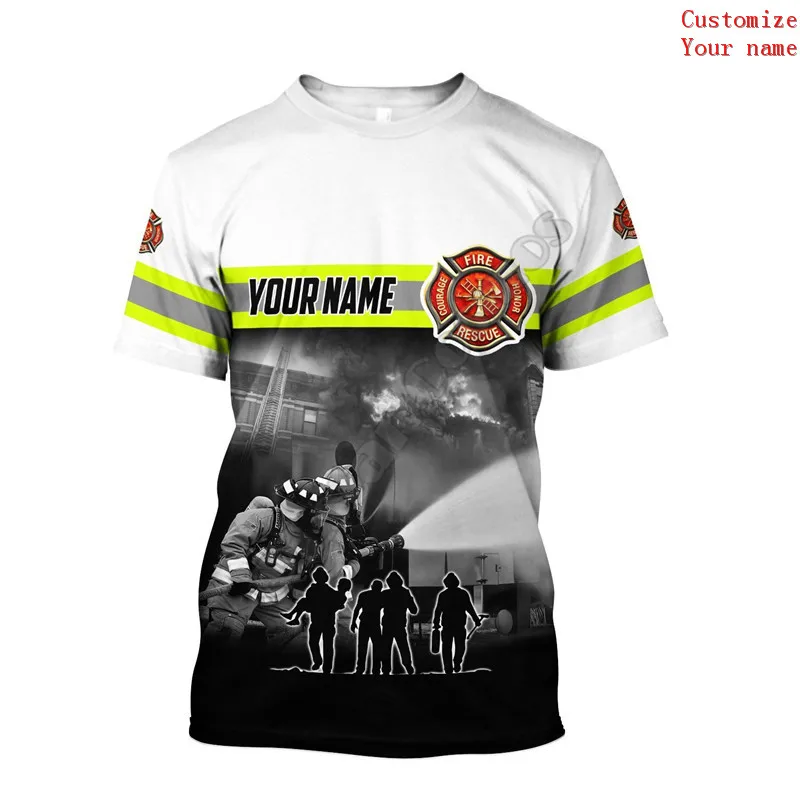 Custom Firefighter Job Shirts Firefighter Shirt Polyester