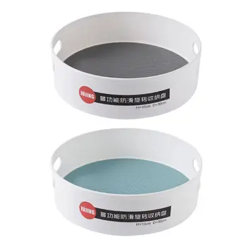 

L Size Multifunctional Non Slip Rotating Condiment Storage Rack Tray Seasoning Cosmetic