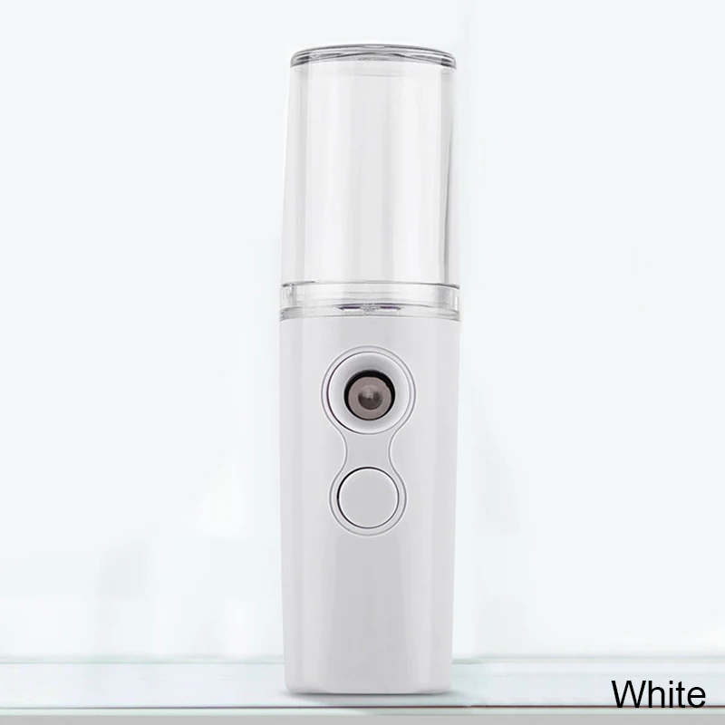 White Мини увлажняющий косметический инструмент для лица, usb зарядка, портативный нано-распылитель, удобный распылитель, косметический инструмент - Цвет: White