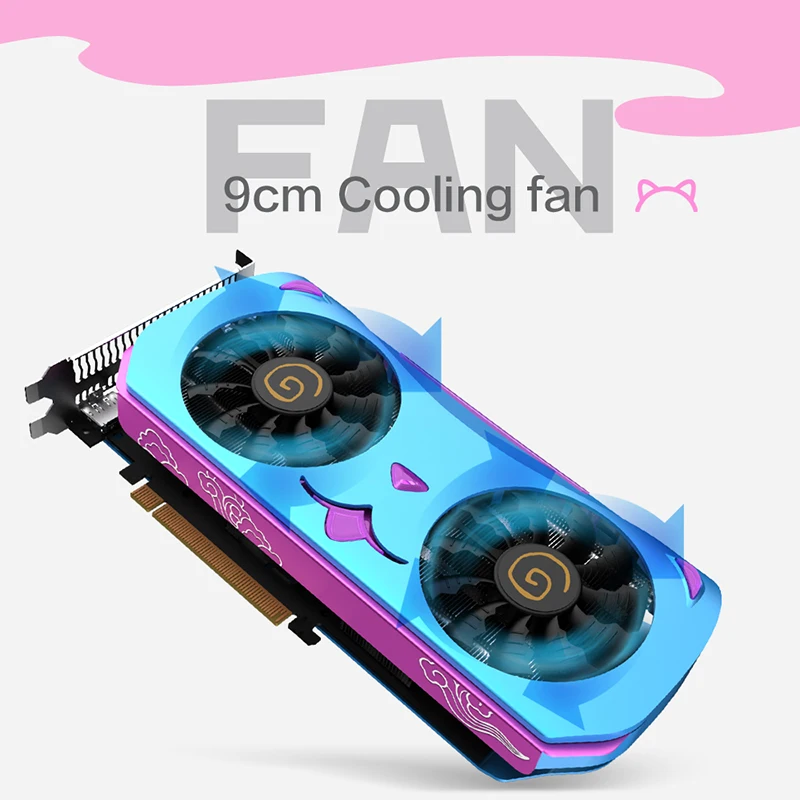 2020 Yeston Radeon RX5600XT 6G D6 GPU 6GB GDDR6 192 bit игровой настольный компьютер ПК Поддержка