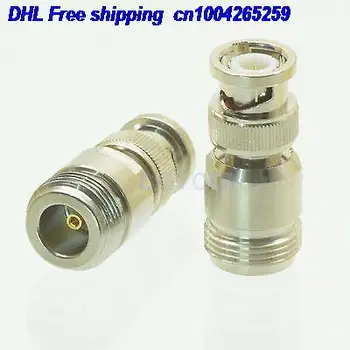 

DHL 100pcs Conversion Adapter N female F to BNC male M connector RF connector For Communication connector 22ds