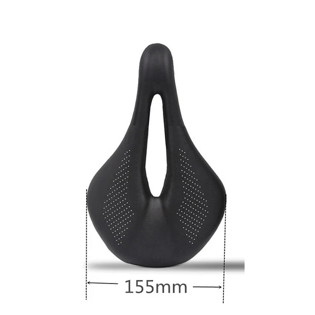 Black 155mm Седло из углеродного волокна, велосипедное седло для шоссейного горного велосипеда, седло для TT Triathlon Timetrail PU+ комфортное Велосипедное Сиденье - Цвет: Black 155mm