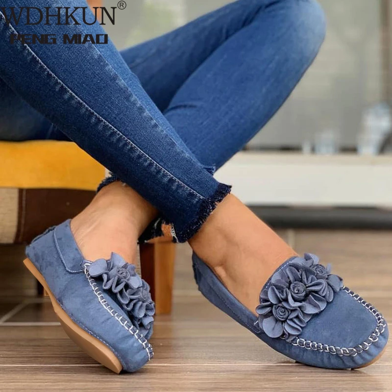 Mocasines de Flores para Mujer, Zapatos Planos Hechos a Mano de Fondo Suave, sin Cordones, Estilo Étnico, 2020|Zapatos planos de mujer| - AliExpress