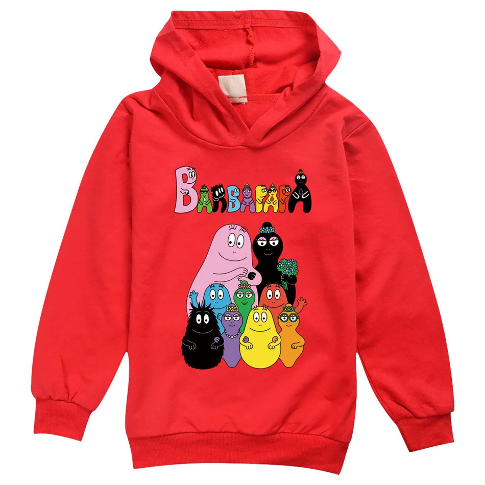 

Anime Barbapapa Children's Long Sleeve Thin Hoody T-Shirt Kids Tshirt Boys Girls Baby Cute Birthday Games Video Clothes Tee Tops