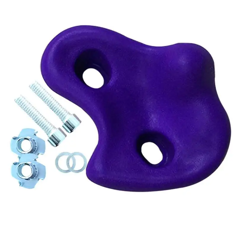 Plastic Climbing Rock W/ Screws Set UV-resistant Lightweight SiliconeDurable