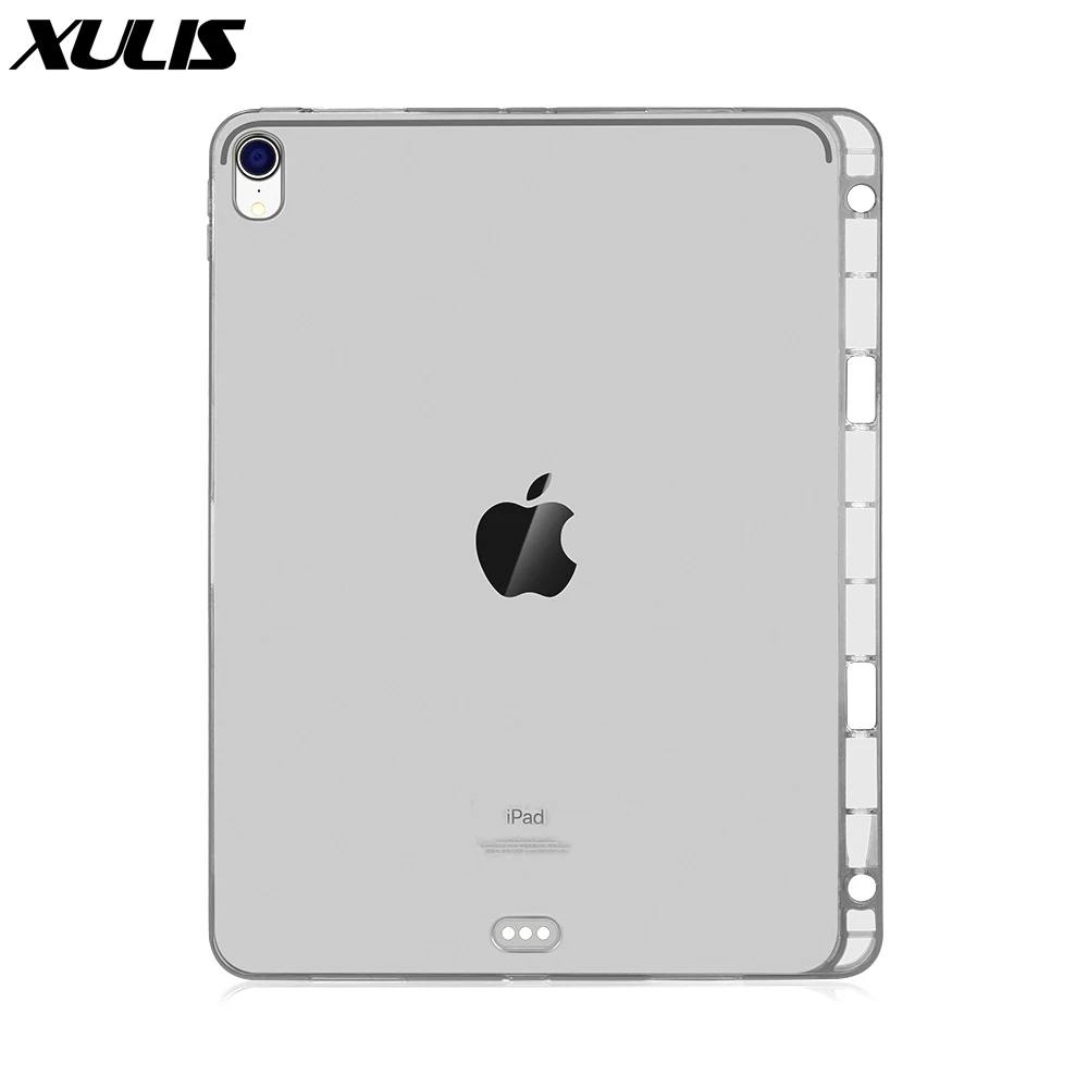 Чехол для ipad Pro 11 Прозрачная силиконовая Мягкая задняя крышка 2018 дюйма чехол с