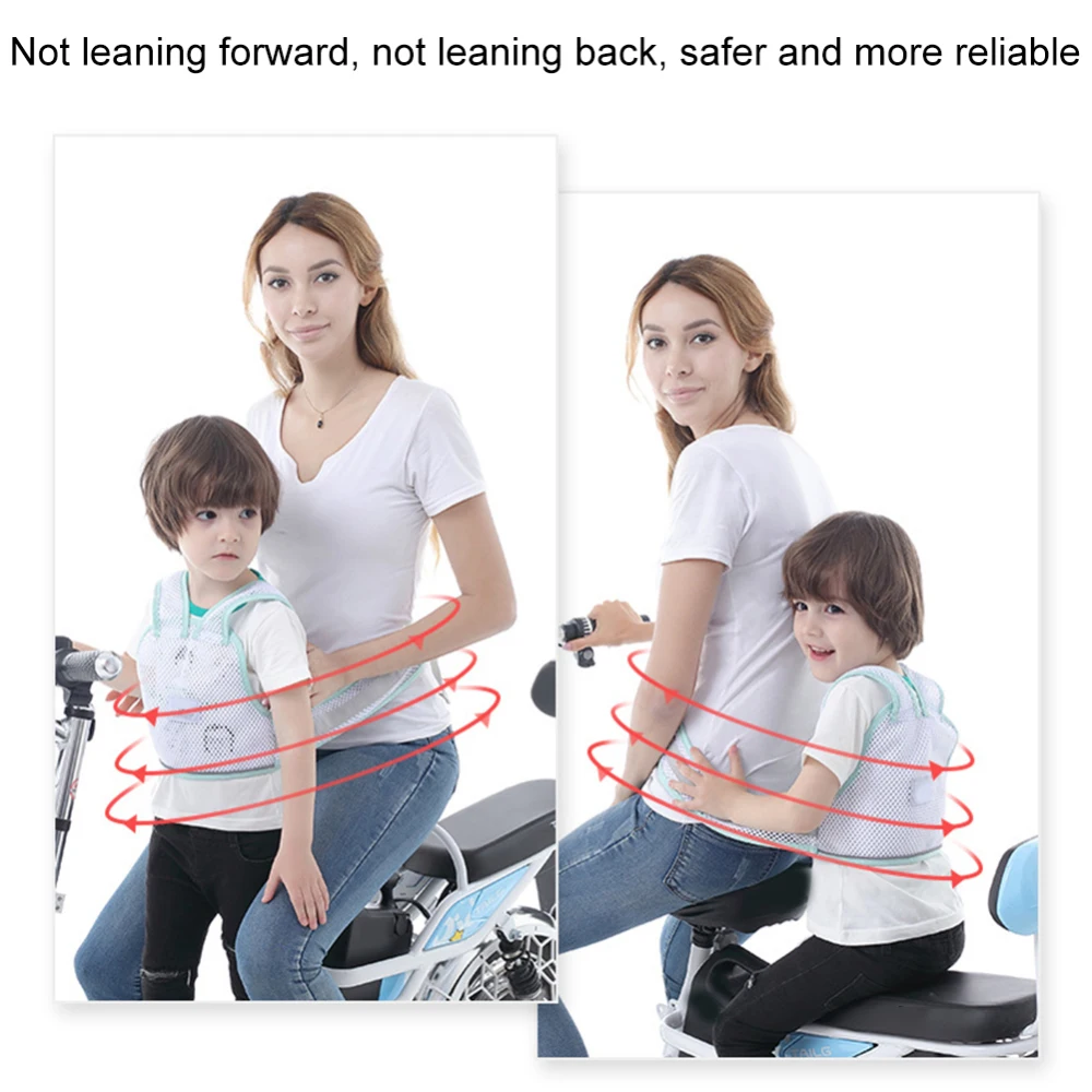 Детский Регулируемый ремень безопасности Электрический Безопасный сетчатый ремень для детей мотоцикл велосипед безопасности дышащий