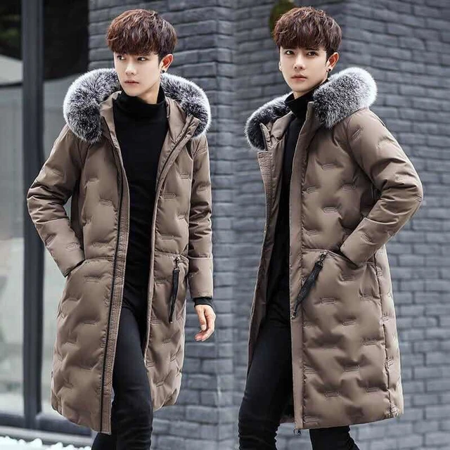 Jackets For Men,Winter Zipper Jackets Cotton Plus Size Loose Fashion Trendy  Long Sleeve Thickened Warm Outwear Tops Casual Hooded Coats Army Green 2XL  at  Men's Clothing store