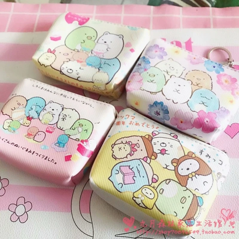 Мультяшный Кошелек для монет sumikko gurashi Студенческая простая многофункциональная