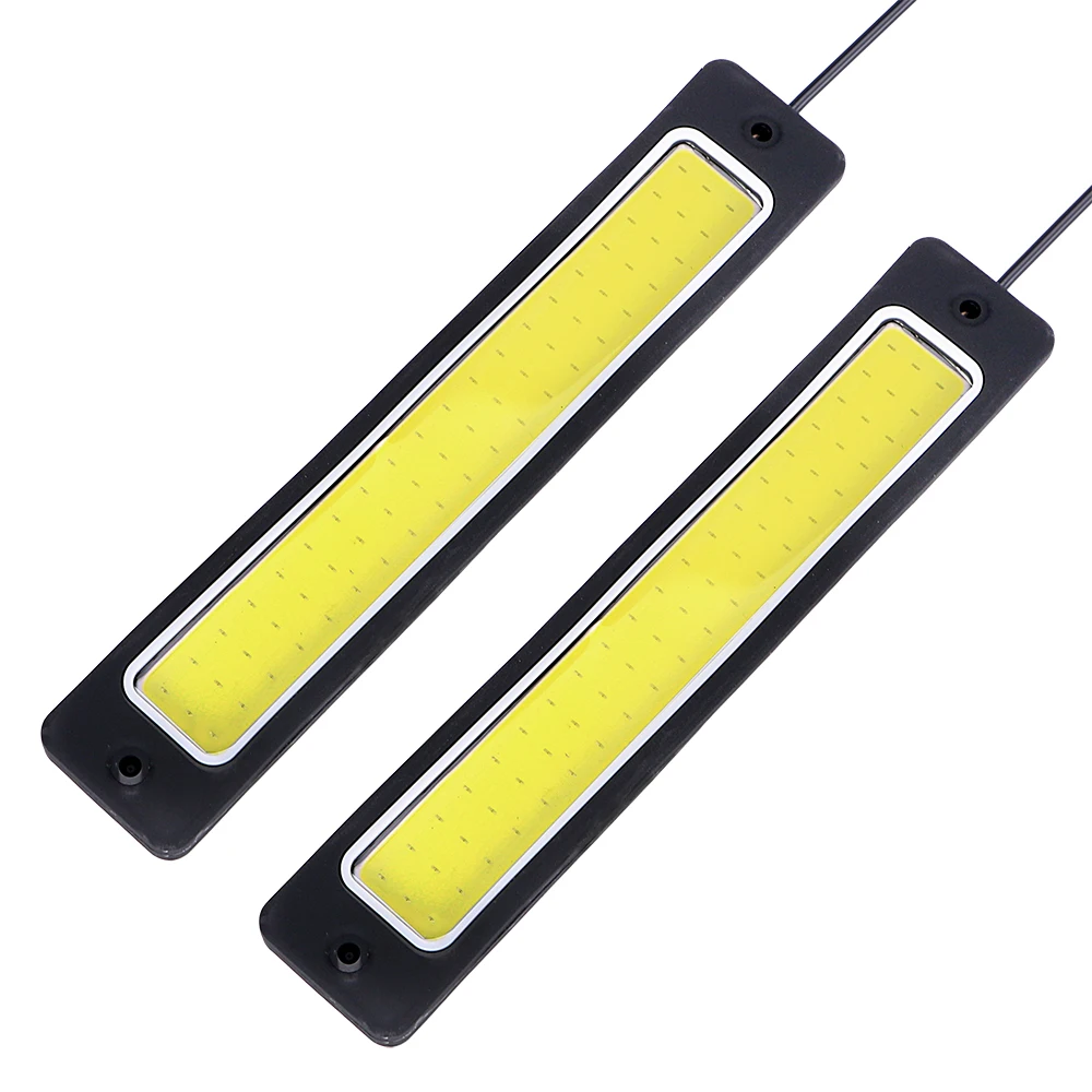 2pcs Daytime Running Light LED Car DRL Reversing Lamp COB Fog Lamp Bendable