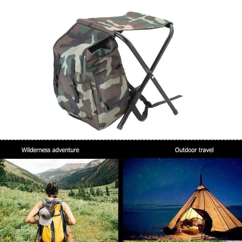 Портативный складной стул для рыбалки, походный рюкзак для путешествий, сумка для спортивной снасти, Аксессуары для рыбалки