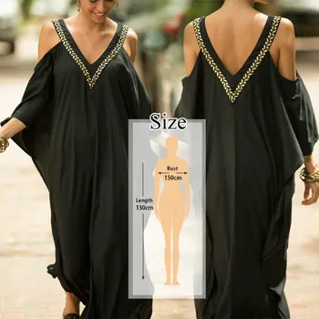 

Beach Dress Satin Women Champagne Gold Sexy Lace Up Plunging Neck Bats Sleeve Loose Long Summer Beachwear Maxi Dress zomer jurk
