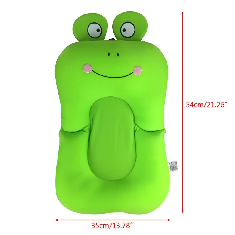 Adorable New Cartoon Animal Baby Bath Tub Pillow Pad Lounger Air Cushion Infant Safe Bathtub