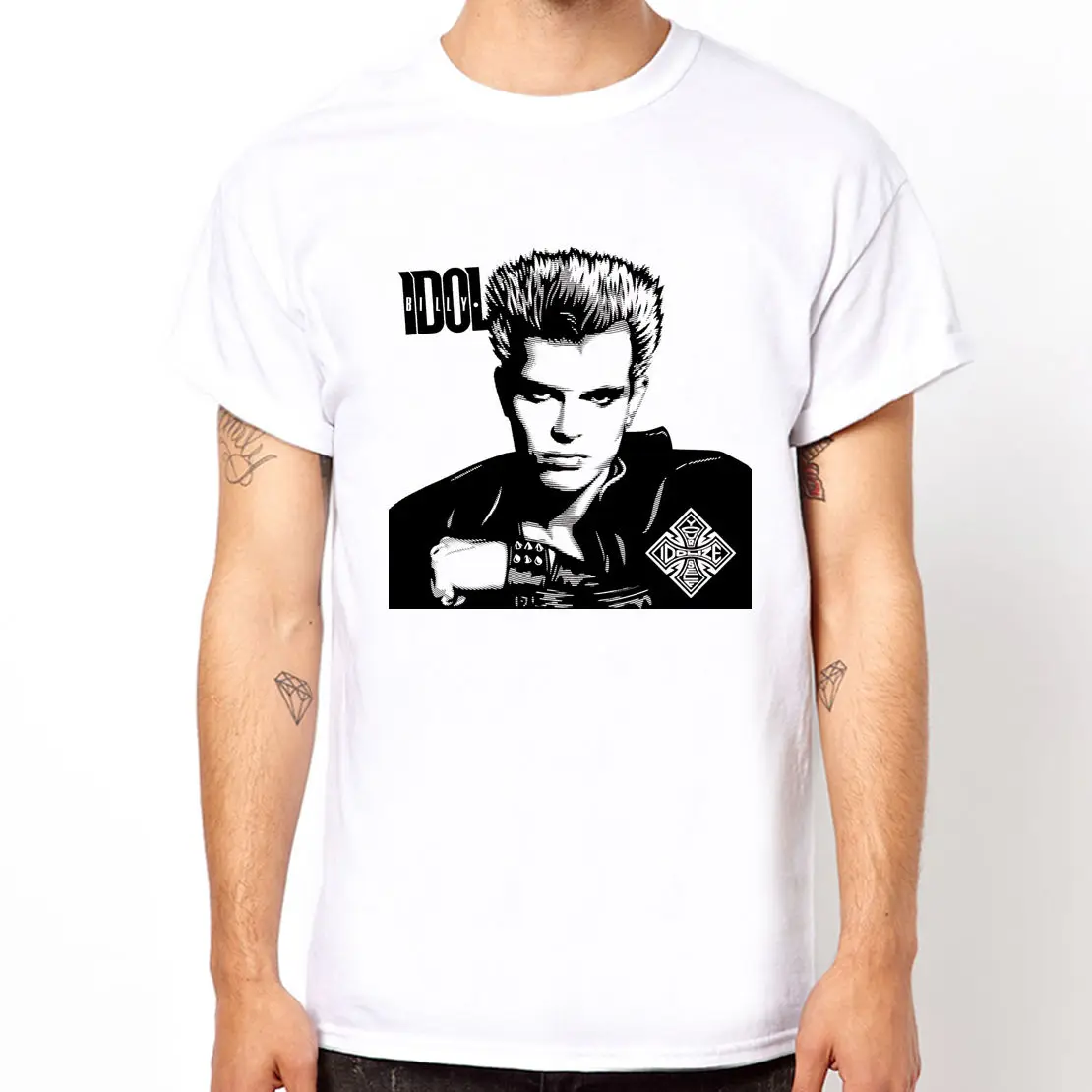 BILLY Idol лучший новый волнистый рок 80s 8 цветов футболка Летняя мужская модная