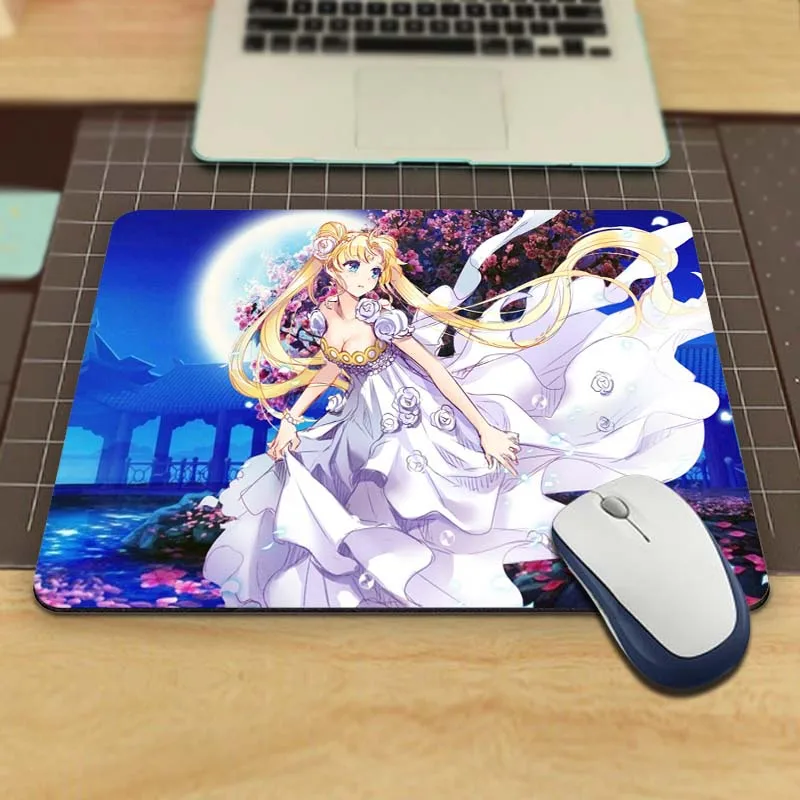 18x22cm Распродажа! Популярные 1 шт. коврик для мыши Sailor Moon, коврик для игровой пк, противоскользящий мышь, коврик для оптики/мышь с трекболом - Цвет: 18x22cm