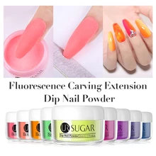 Ur sugar 5 мл флуоресцентный Dip порошок для ногтей 3 в 1 акриловый порошок для украшения ногтей светящийся в темноте натуральный сухой без лампы