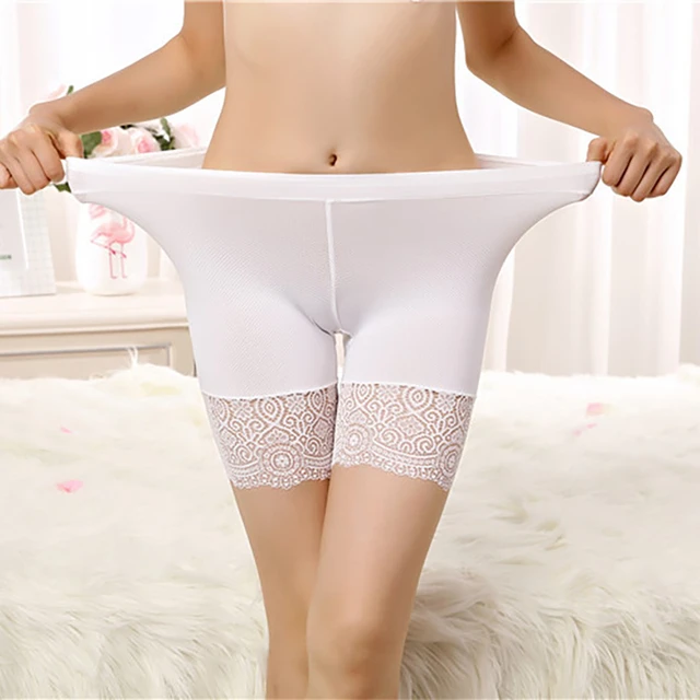 New Plus Size Women's High Waist Safety Pants Modal Boxer Panties Female  Sexy Boyshort Underwear Summer Solid Cotton Crotch - AliExpress