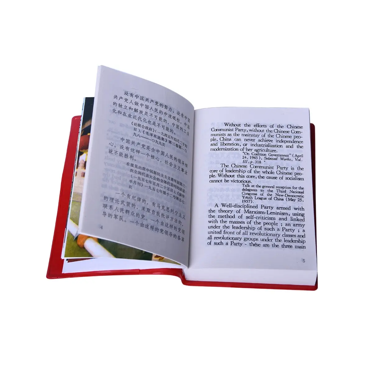 Книга цитат Мао английско-китайские маленькие красные книги из коллекции Chairman Mao Tse-Tung сувенир