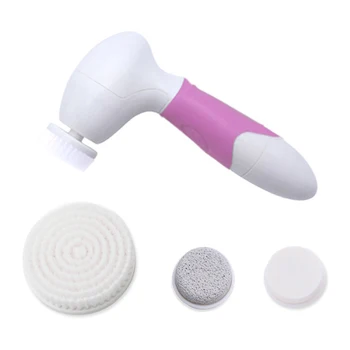 

Face Cleaning Machine 4 In 1 Electric Wash Face Cleanser Waterproof Facial Massager Brush Deep Cleaner Black Head Removal